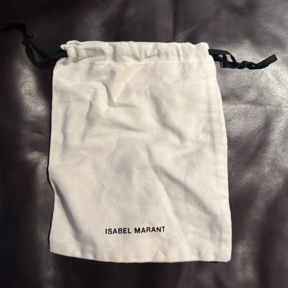 ISABEL MARANT BNWOT Dust Bag in White Black 7” x 8.25”
